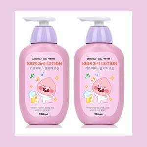 베비언스 카카오 키즈 바디로션 어피치(390ml) 2개 /어린이바디로션/순한로션