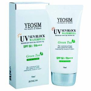 여심 그린티 유브이 선블럭 SPF50 PA+++ 70ml(091362) (유통기한 2025년 7월 28일 까지)