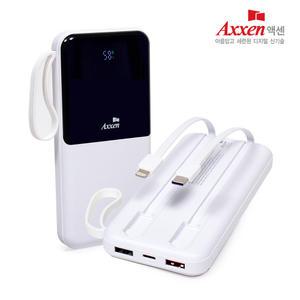 액센 B511 케이블 일체형 22.5W 고속충전 보조배터리 10,000mAh