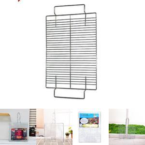석쇠 소형용 330x250mm/바베큐/그릴/고기/요리용/조리도구/사각/바비큐/취사/양수/손잡이/구이판/다용도