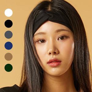 [KOLEAT][6colors] 베이직 꽈배기 레이어드 니트 골지 헤어밴드