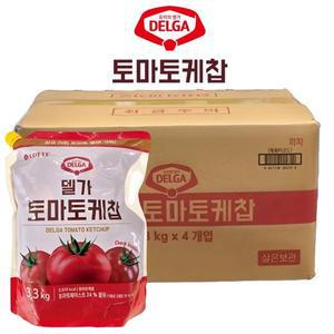 [롯데웰푸드]델가 토마토 케찹 3.3kg (4입) 식자재 대용량