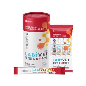 종근당 라비벳 독&캣 장건강&심장유산균 1박스+5P 증정