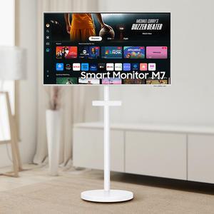 스마트모니터 무빙 이동식 스탠드 화이트 107.9cm(43인치) 거치대