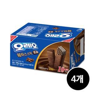 오레오 웨하스스틱 초코, 150g, 4개
