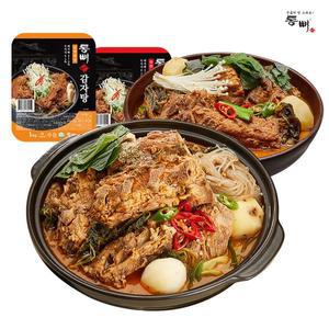 [기타]통뼈 감자탕 2팩+칼칼한맛 2팩 1kg 4팩/총 8인분