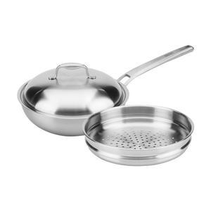 [15%쿠폰다운] 한일 베닉스 통5중 316스텐 궁중팬 세트(찜기, 스텐돔뚜껑), 24cm, 1개