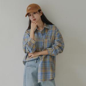 [시크폭스] 호이쥬 오버핏 체크셔츠