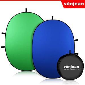 [본젠]VDR-A152 원터치 그린-블루 양면 크로마키 배경천 150X200cm [접이식 휴대용 촬영 스크린 ]