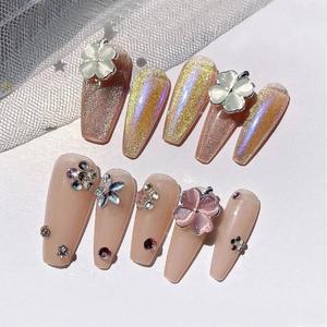 네일아트 럭셔리 지르콘 문스톤 크로버 파츠 4종 (WFGRF7S)