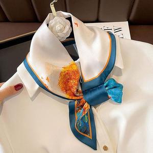 [MENPQPD3_52JA]여자 새틴 트렌드 스카프 1P 데일리 목스카
