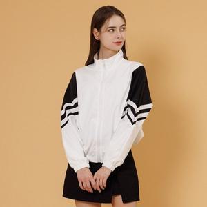 르샵 사선 배색 더블 라인 하이넥 바람막이 점퍼 SN2JP480