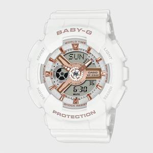BABY-G 베이비지 BA-110XRG-7A 화이트 로즈골드 스포티 여성시계