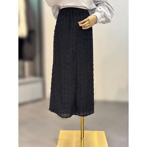 갤러리아 ab.f.z 밴딩 주름 쉬폰 롱스커트 ACZ1QS34C