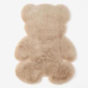 포근한 장모 인테리어러그 운 곰돌이 카페트 45X60cm 러그 거실러그