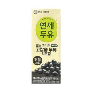 연세두유 저당 고칼슘 두유 검은콩 190ml x72팩