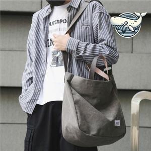 소가죽 크로스백 빈티지 캔버스 사각 토트백 (WFH6RKF)