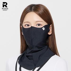 국산 리비스타 골프 기미 자외선차단 두건 얇은 마스크 (블랙/베이지)