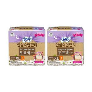 바디피트 안심숙면팬티 무표백, 특대형 4P, 2개