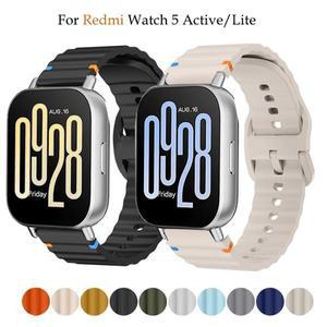 Xiaomi Redmi Watch 5 용 22mm 오션 실리콘 스트랩 5Active 3Lite 밴드 액세서리 Correas 팔찌
