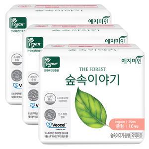 예지미인 숲속이야기 비오셀 중형 16P X 3팩
