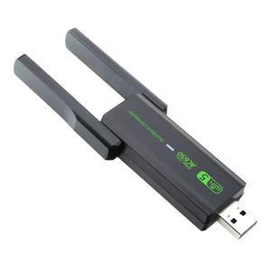 컴퓨터 네트워크 600Mbps USB 수신기 어댑터 WiFi 카드 밴드 5GHz 2 650Mbps 안테나PC 2.4GHz 듀얼