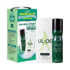 우르오스 지복합성 페이셜케어 기획세트(스킨로션200ml+페이스워시100g)