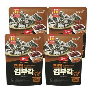 [소비기한 임박] 동원 찍먹김부각 바비큐 60g, 4개