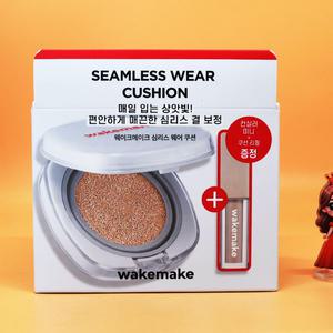 1+1 웨이크메이크 조효진 심리스 웨어 21N 바닐라 쿠션 15g + 15g + 컨실러