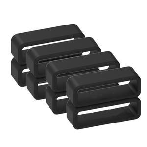 실리콘 스트랩 2-10pcs 시계 밴드 링 12 18mm Smartwatch 스트랩 루프 실리콘 키퍼 보안 홀더 액세서리