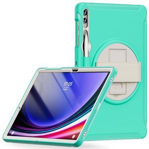 [테일즈몰]갤럭시탭S10 S9 S8 S7 플러스 FE 12.4인치 회전 밴드스트랩 아머 태블릿 케이스