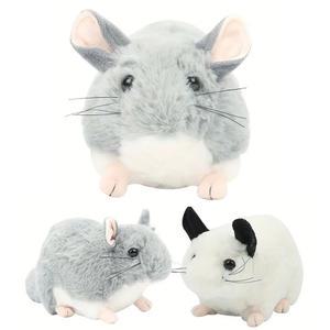 귀여운 친칠다 마우스 봉제 친칠라 인형 같은 동물 실물 32cm