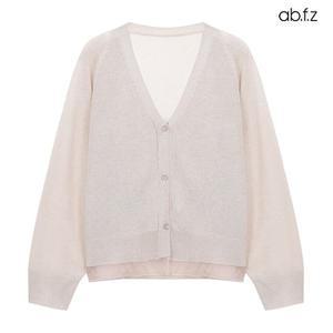 [ab.f.z/신상] 브이넥 루즈핏 시스루 가디건 (AFZ2MY36A)