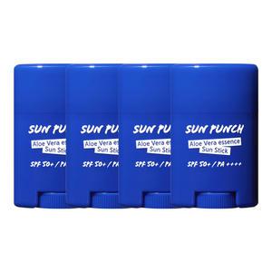 꽃을든남자 선펀치 알로에베라 선스틱 15gx4개 자외선차단 SPF50 순한 저자극 썬블록