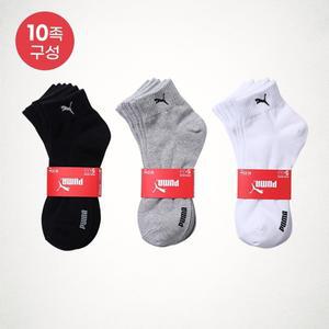 매장정품 APP전용 푸마 크레오라 단목양말 10팩PACK 990369