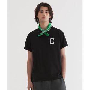 매장정품 커버낫 COVERNAT 쿨 코튼 C 로고 티셔츠 Black CO2502ST31BK 568546