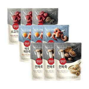 햇반죽 소고기죽 420g x3개+새우계란죽 420g x3개+전복죽 420g x3개