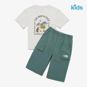 노스페이스키즈 NT7UR19S 키즈 하이크 카프리 크루 세트 KS HIKE CAPRI CREW SET
