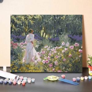 모네의 정원 명화 [모네 색칠 그림 유화그리기세트]