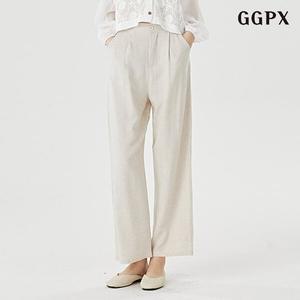 데일리 뒷 밴딩 핀턱 린넨 와이드 팬츠  GOATA008D)