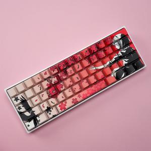 우팅 60HE 키캡 각인 LED 투과 타입 측각 PBT