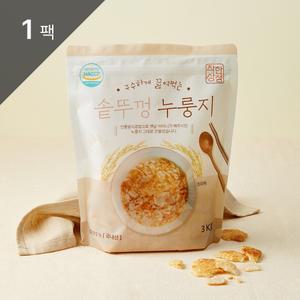 [착한상점] 구수하게 끓여먹는 솥뚜껑 누룽지 3kg 1팩