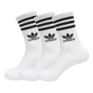 아디다스 ADIDAS 오리지널 스포츠 쿠셔닝 양말 미드컷 크루 삭스 3켤레 한 세트 IJ0733