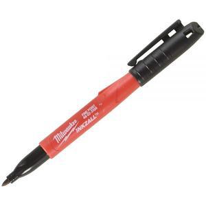 Milwaukee 48223100 Inkzall Jobsite 파인 포인트 블랙 영구 마커 24개 팩