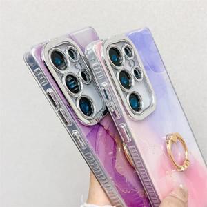 삼성호환 S24 s25 울트라 S23 플러스 A15 A25 A35 퀀텀5 대리석 화강암 케이스 카메라 보호 소프트 케이스