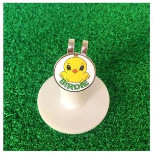 볼라이너 골프공 라이너 스탬프 골프 공 마커 옐로우 버디 교체 캡 클립 자석 많은 24mm