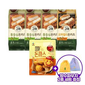 [증 정] 고메 바삭튀겨낸 돈카츠 450g 통등심 x3개+모짜렐라 x1개+꼬마돈까스 400g x1개