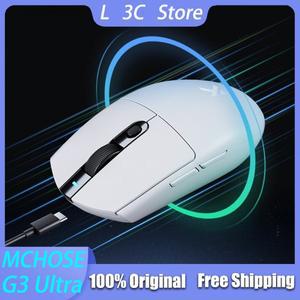 MCHOSE G3 울트라 게임용 마우스 모드 무선 8k 경량 인체 공학, 긴 배터리 수명, 노트북 맞춤형 PC 액세서
