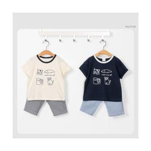 유아 여름 상하복 7부 썸머독세인트 등원룩 상하세트 남아 레이키즈