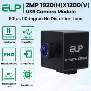 ELP 90fps 글로벌 셔터 USB 카메라  FHD  Pi Ubuntu Linux 용 광각  박스 포함
